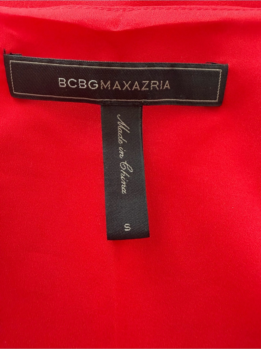 BCBGMaxAzria Red Lace-Trim V-Neck Mini Dress - Picture 11 of 13
